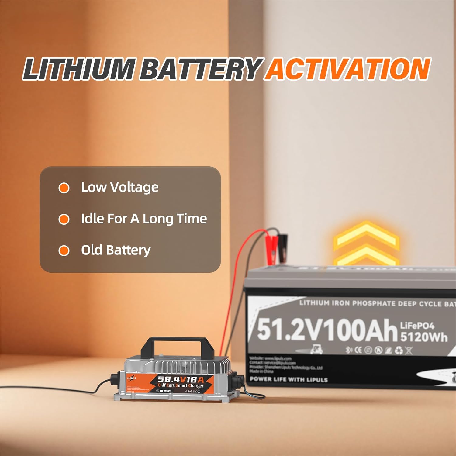 58.4V 18A Charger for 48V LiFePO4 Batteries, with LED Indicators, 4 Safety Protections, Support Fast Charging and 0V Charging Function