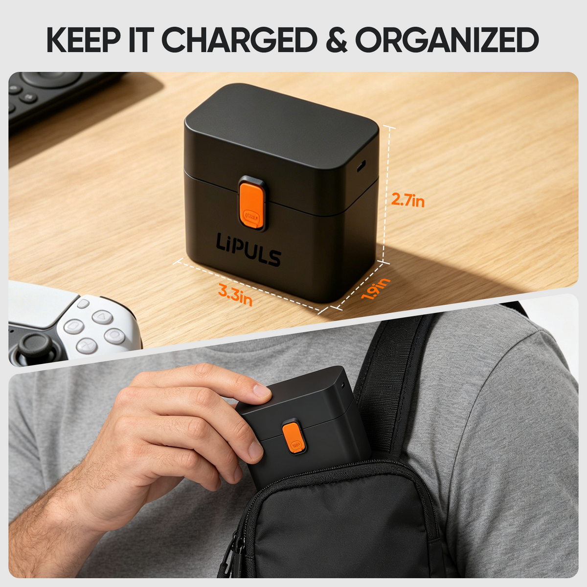 Rechargeable AA AAA Lithium Batteries with Smart Charger, 12 Pack 8 AA & 4 AAA with AAA Adapter, 1.5V Constant Output, 3600mWh/1100mWh High Capacity, Integrated Charging Storage Case for Xbox Controller, Smart Lock, VR Headset & Home Devices